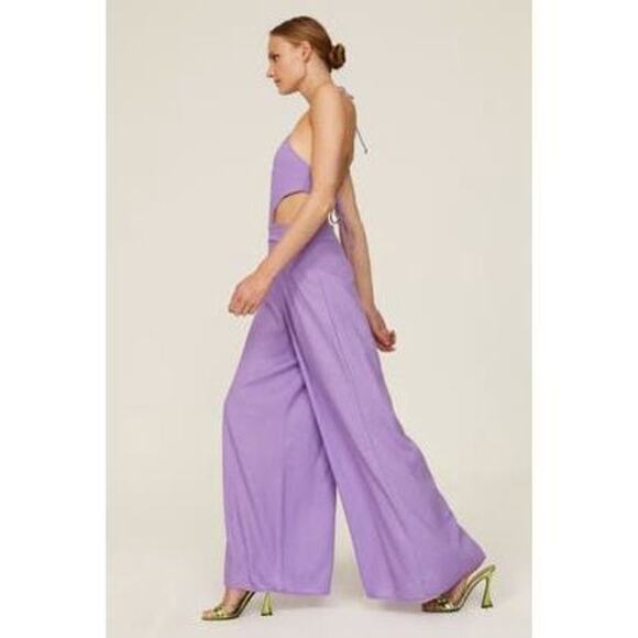 Louna Lavender  Sleeveless Jumpsuit with wide legs  size S - Picture 1 of 16